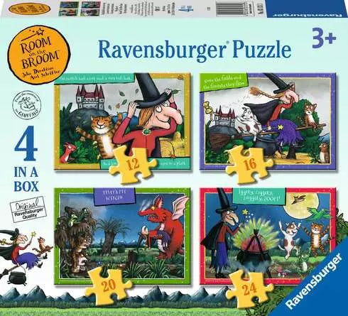 Ravensburger - 4 in a Box Room on the Broom: Woosh! They Were Gone