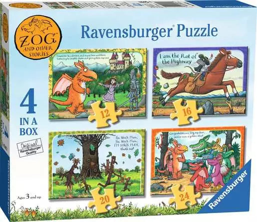 Ravensburger - 4 in a Box: Zog & Other Stories Jigsaw Puzzle