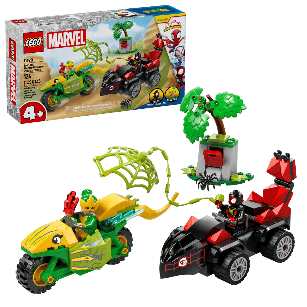 Lego - Marvel: Spin & Electro Dinosaur Vehicle Chase 11198