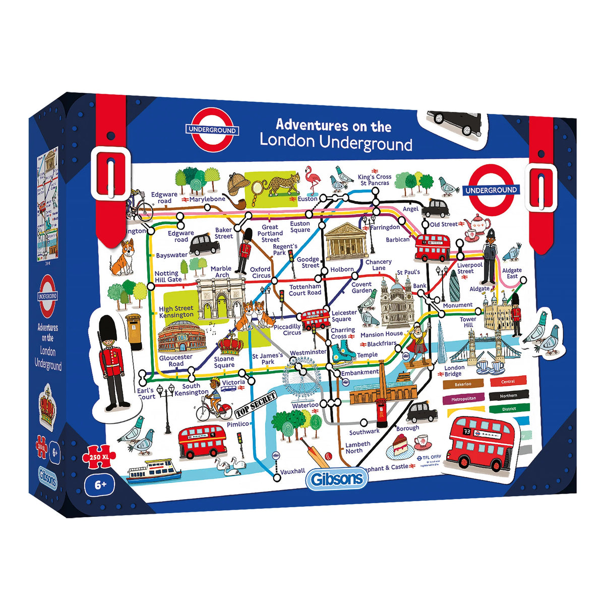 Gibsons - Adventures on the London underground 250XL Piece Jigsaw Puzzle