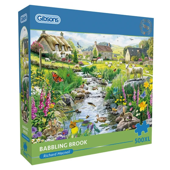 Gibsons - Babbling Brook 500XL Piece Jigsaw PuzzleXL Piece Jigsaw Puzzle