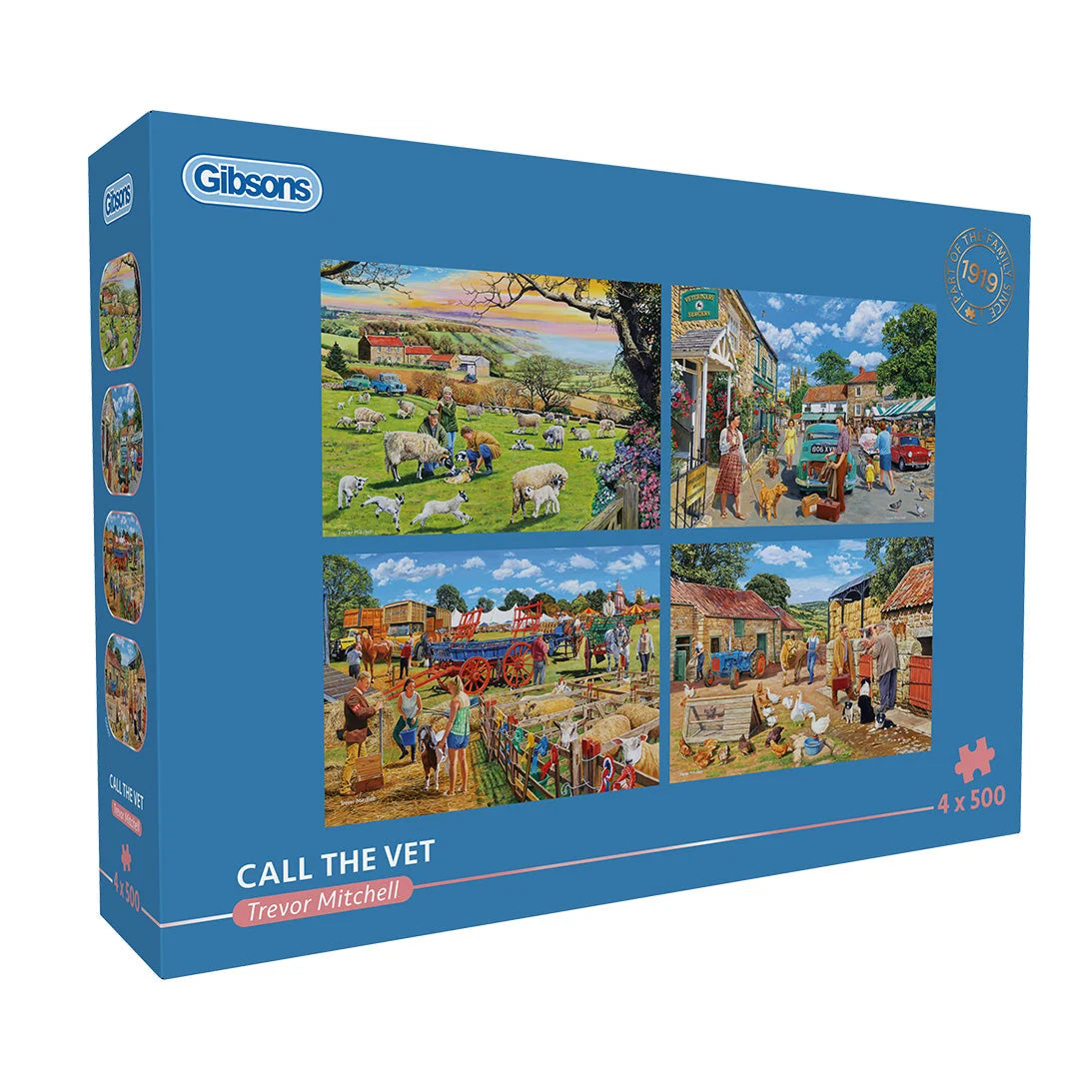 Gibson - Call the Vet 4 x 500 Piece Jigsaw Puzzle