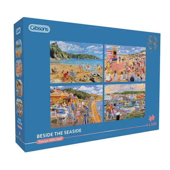 Gibson - Beside the seaside 4 x 500 Piece Jigsaw Puzzle
