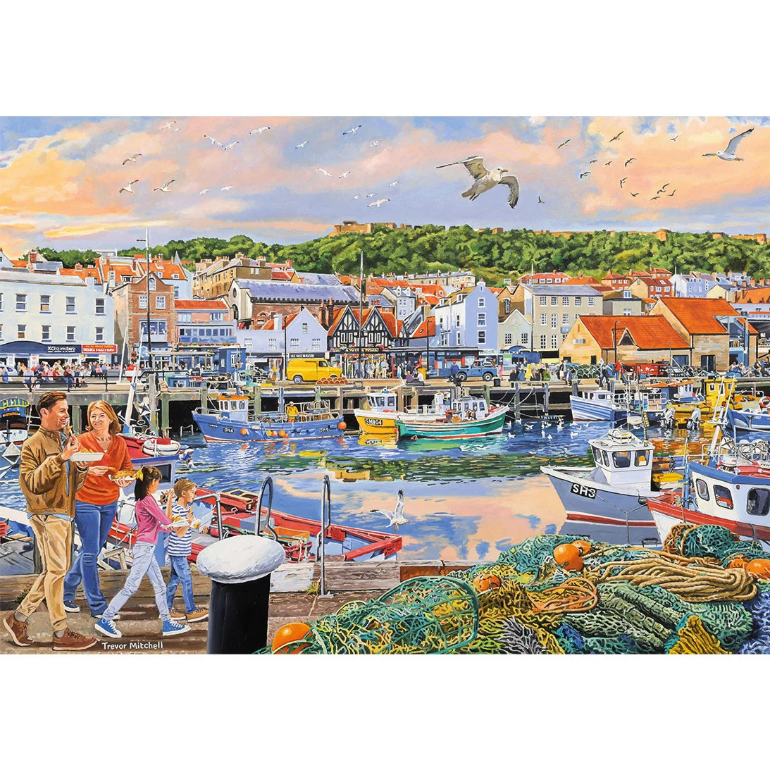 Gibson - Beside the seaside 4 x 500 Piece Jigsaw Puzzle
