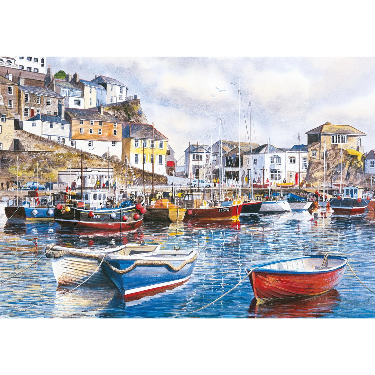 Gibsons - Cornwall by the sea 4 x 500 Piece Jigsaw Puzzle