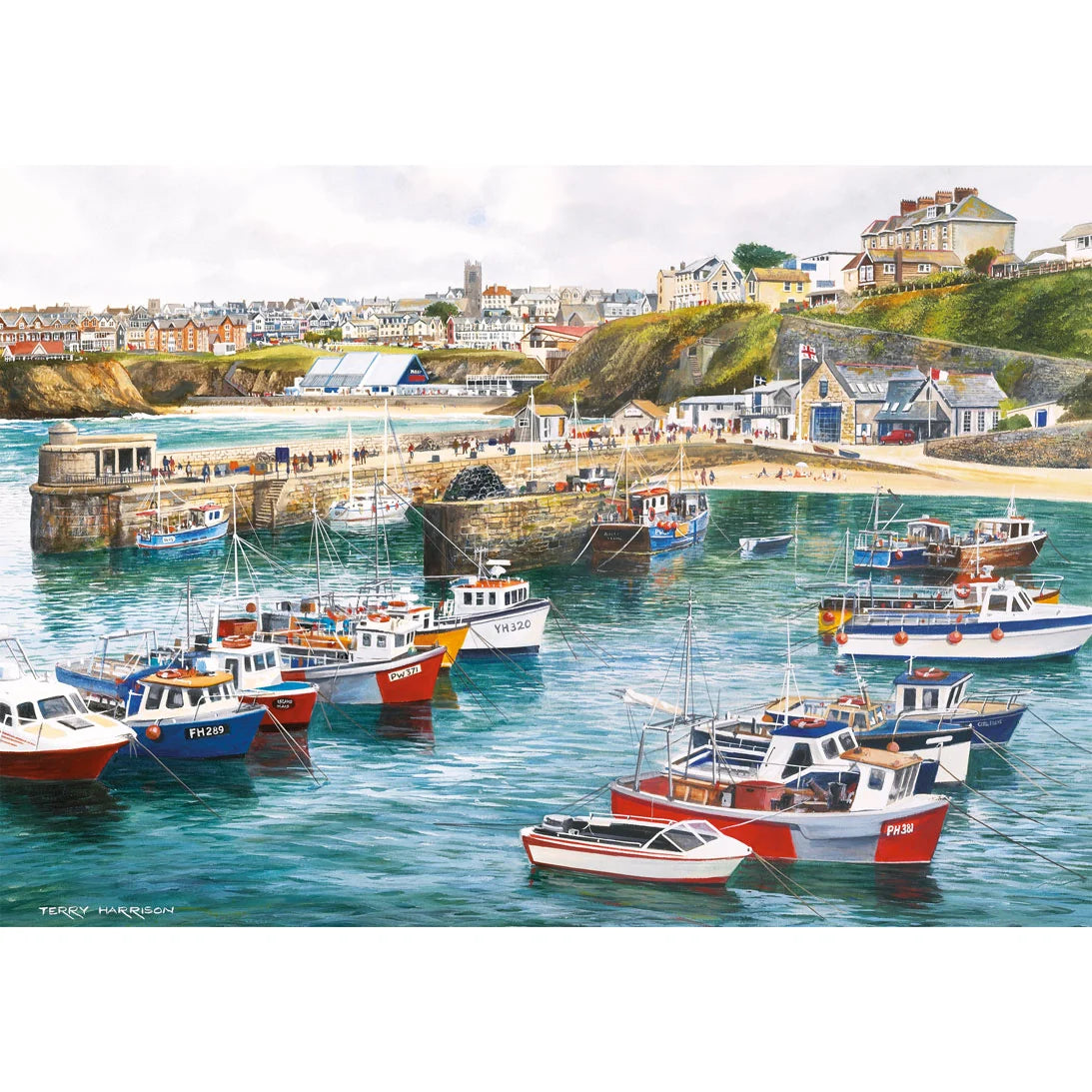 Gibsons - Cornwall by the sea 4 x 500 Piece Jigsaw Puzzle