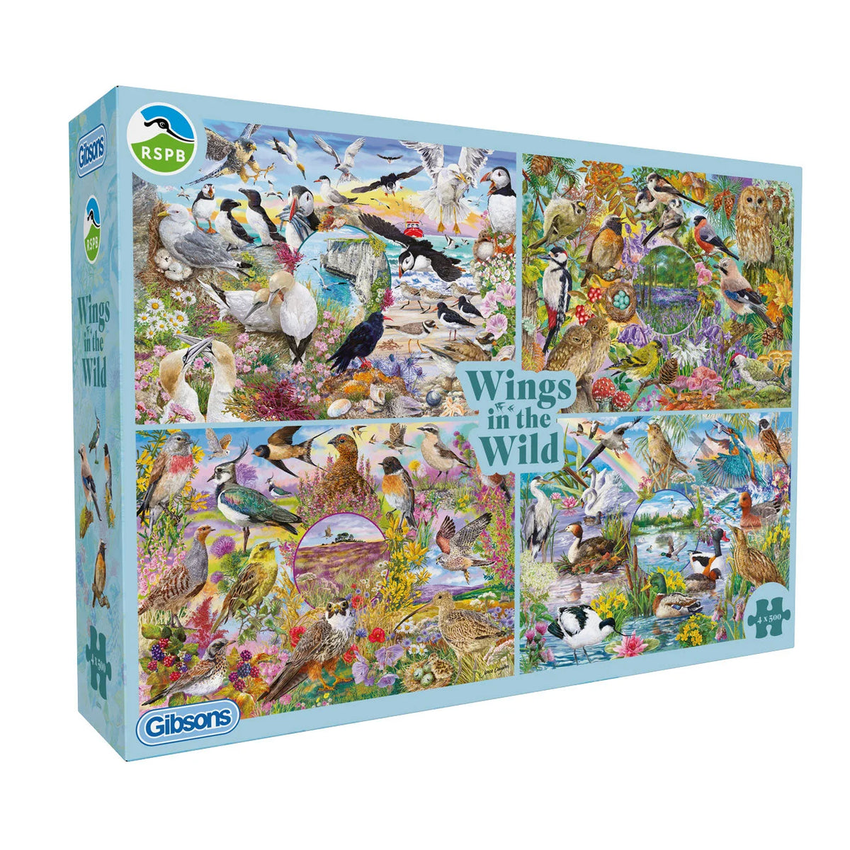 Gibsons - Wings in the Wild 4 x 500 Piece Puzzle