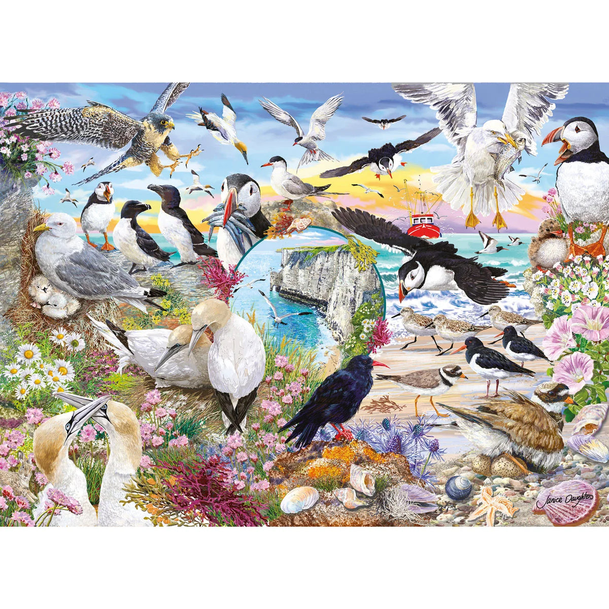 Gibsons - Wings in the Wild 4 x 500 Piece Puzzle