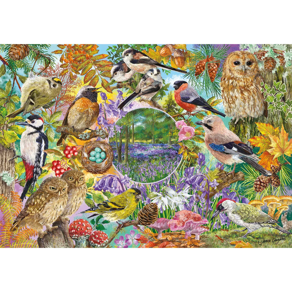 Gibsons - Wings in the Wild 4 x 500 Piece Puzzle