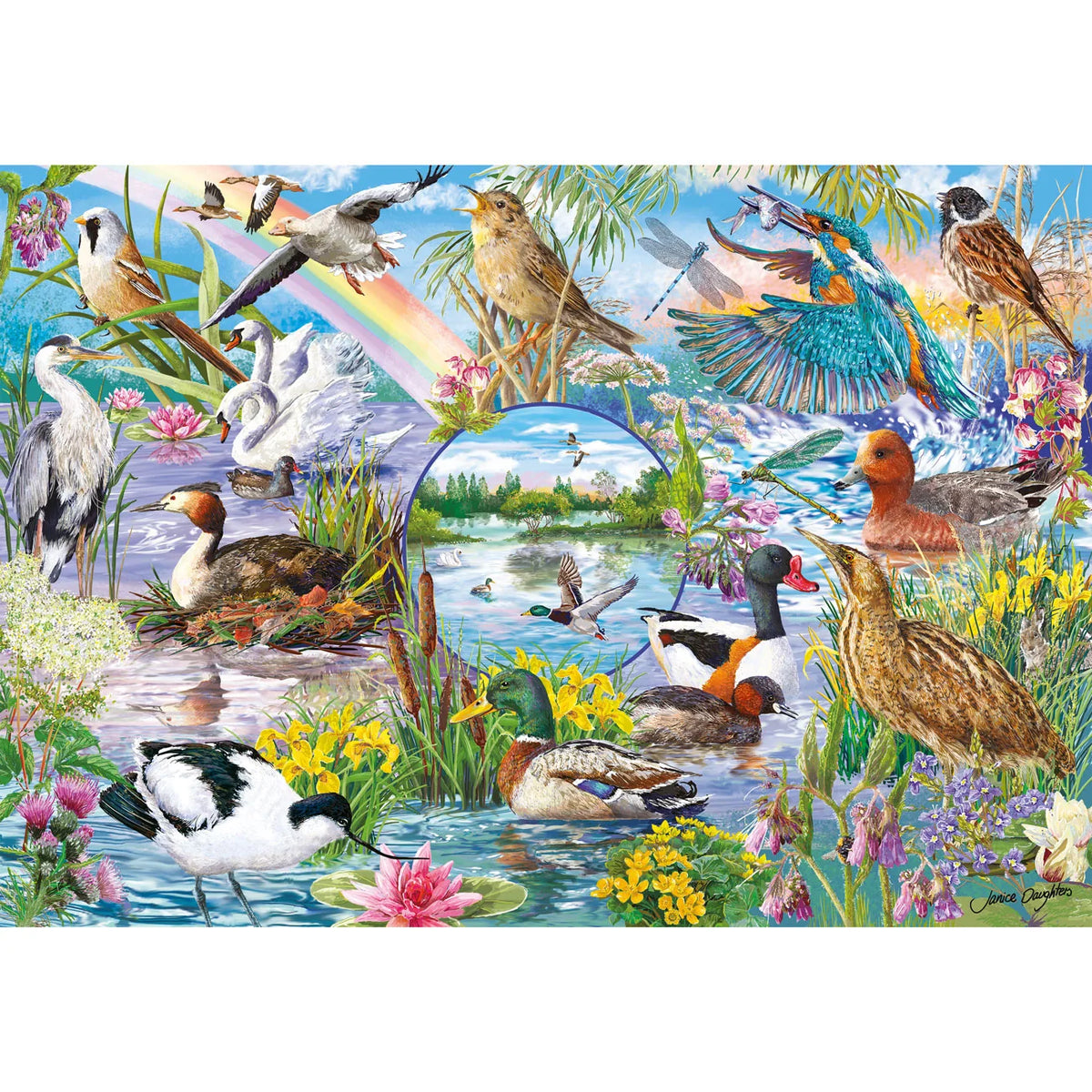 Gibsons - Wings in the Wild 4 x 500 Piece Puzzle