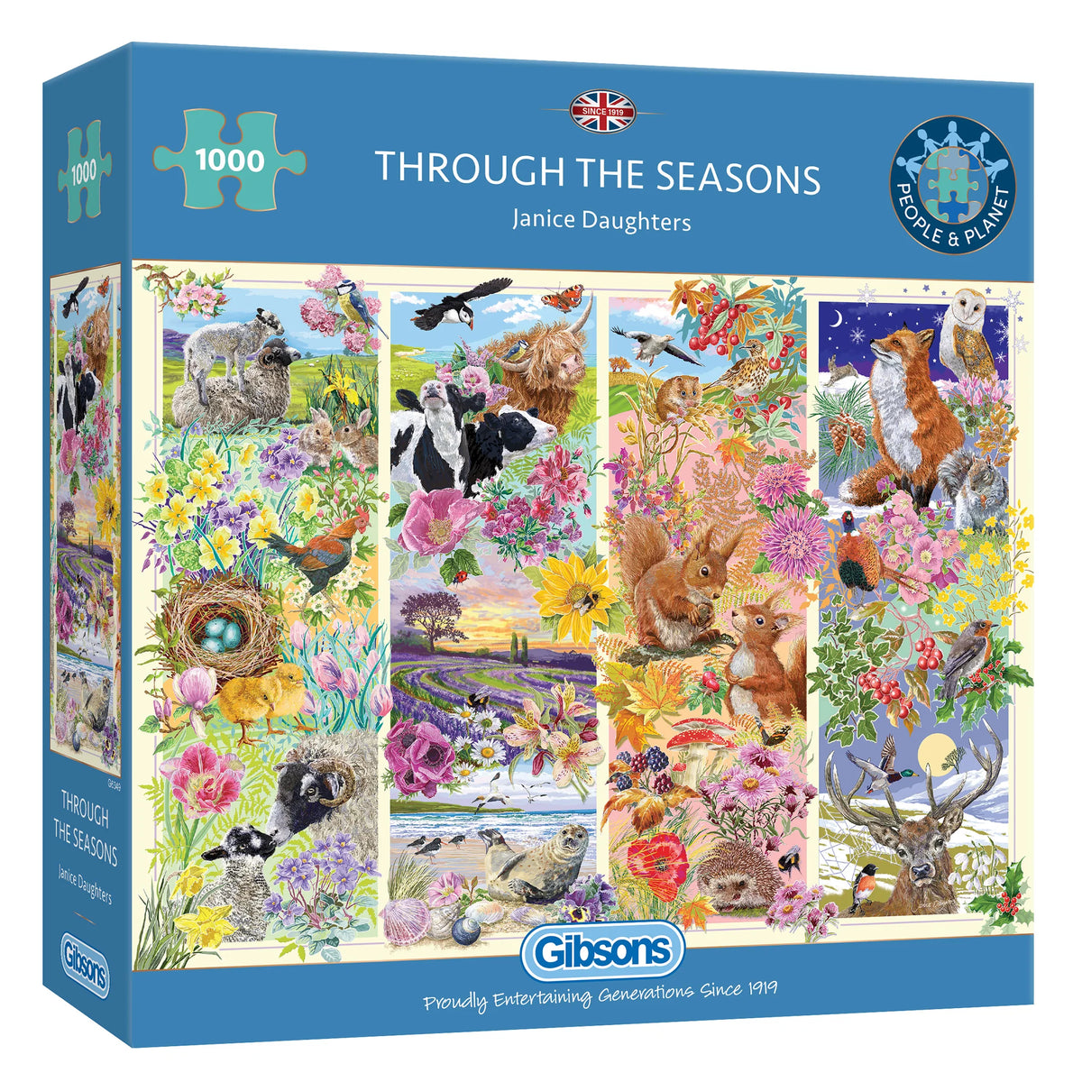 Gibson - Through the Seasons 1000 Piece Jigsaw Puzzle
