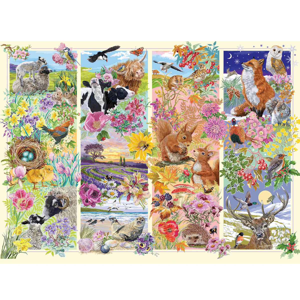 Gibson - Through the Seasons 1000 Piece Jigsaw Puzzle