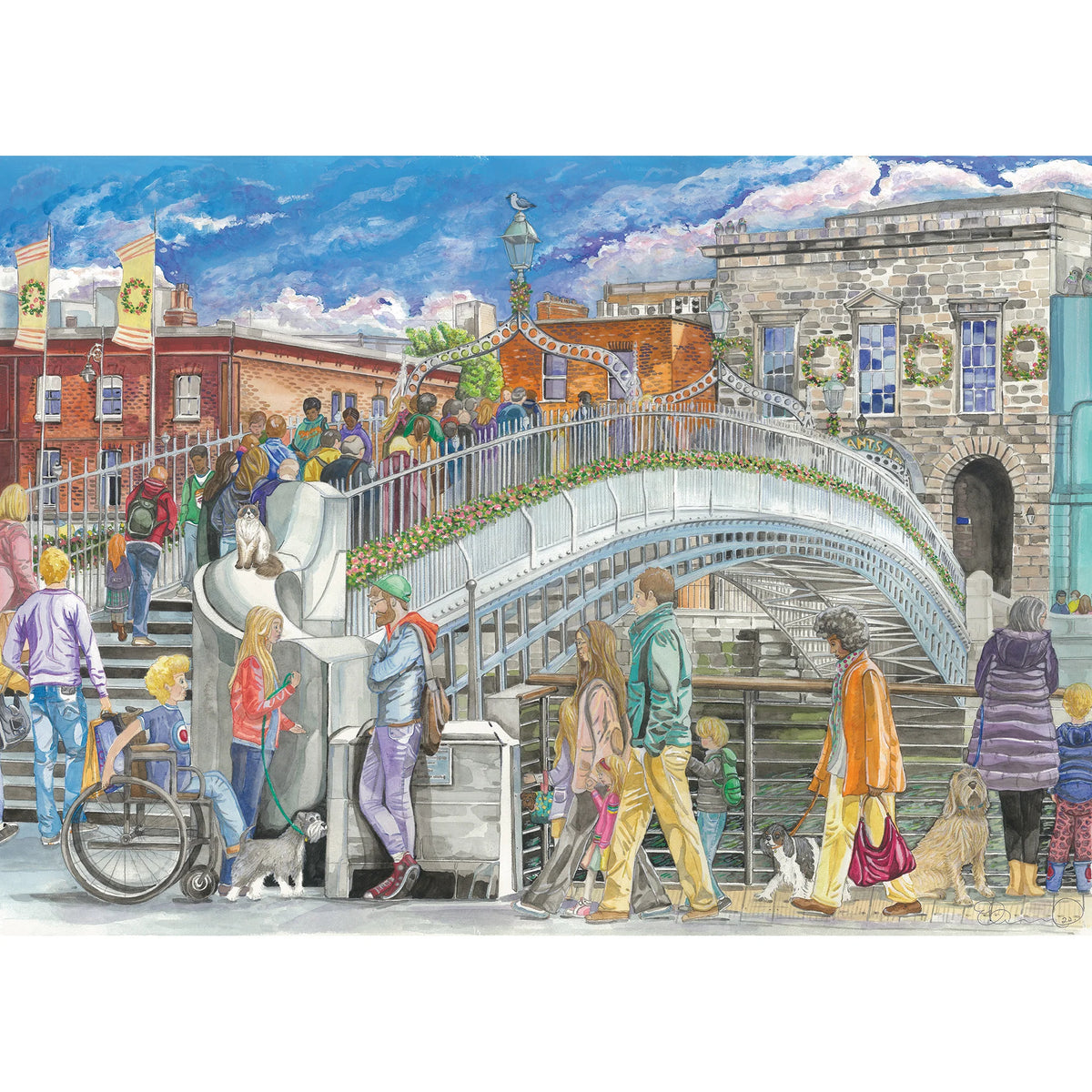 Gibsons - Ha'Penny Bridge 1000 Piece Jigsaw Puzzle