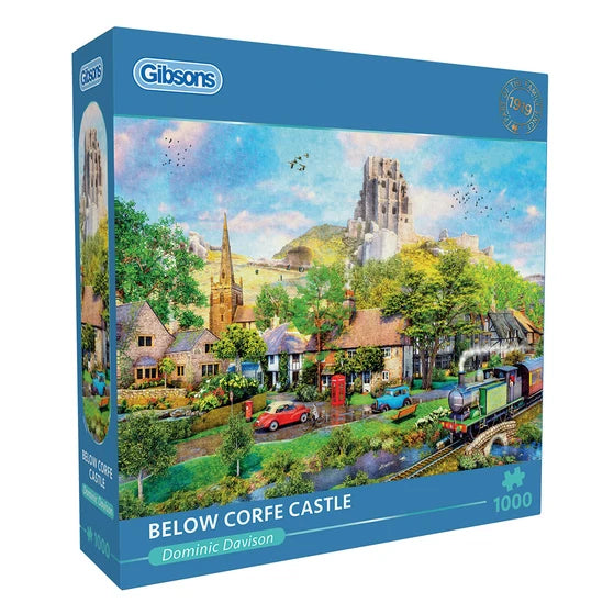 Gibson - Below Corfe Castle 1000 Piece Jigsaw Puzzle