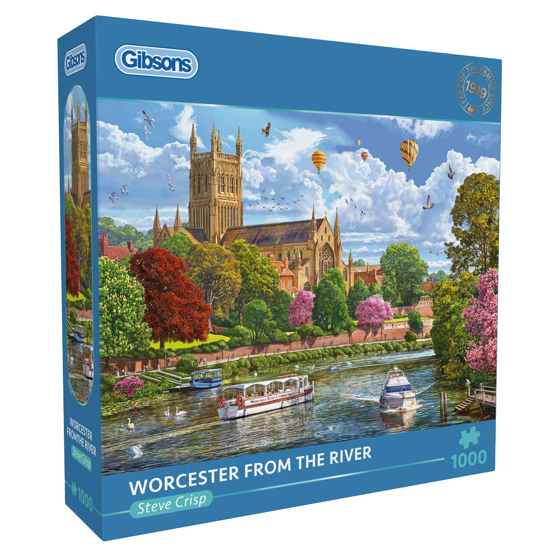 Gibsons - Worcester from the river 1000 Piece Jigsaw Puzzle
