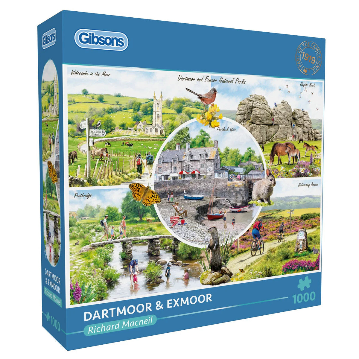 Gibsons - Dartmoor & Exmoor 1000 Piece Jigsaw Puzzle