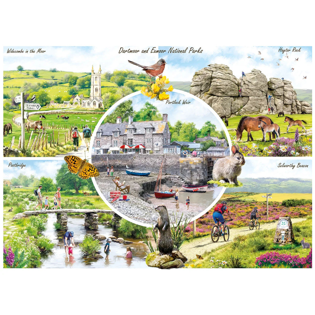 Gibsons - Dartmoor & Exmoor 1000 Piece Jigsaw Puzzle