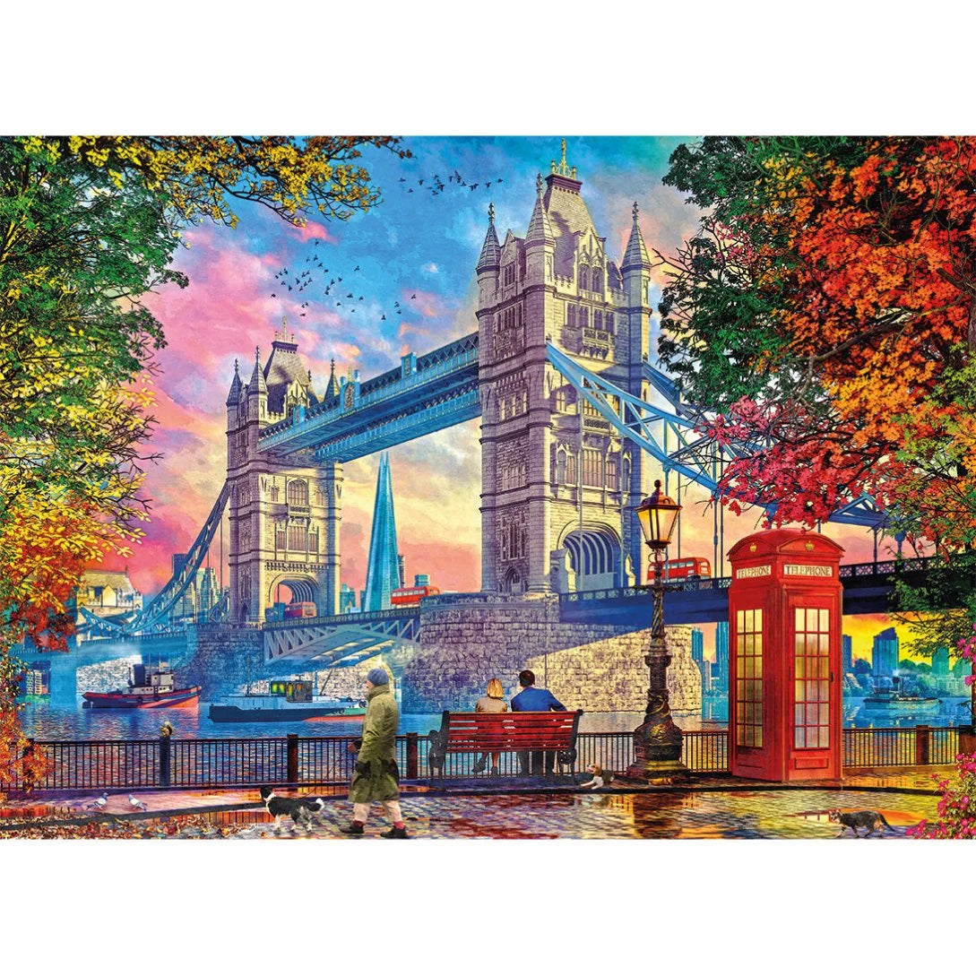 Gibson - Clearing Skies Over Tower Bridge 1000 Piece Jigsaw Puzzle