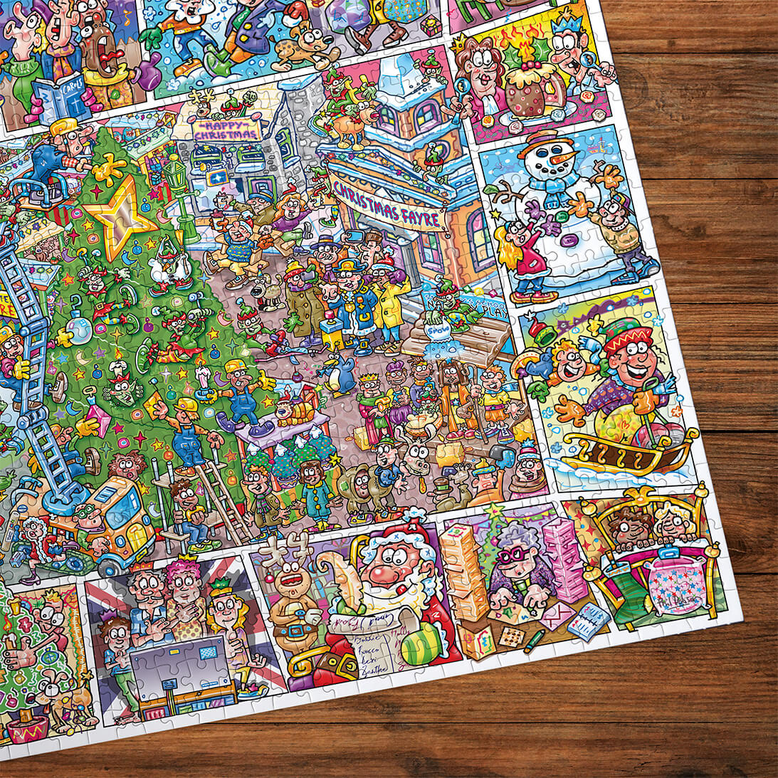 Gibsons - Jokesaws: Crackers for Christmas 1000 Piece Jigsaw Puzzle