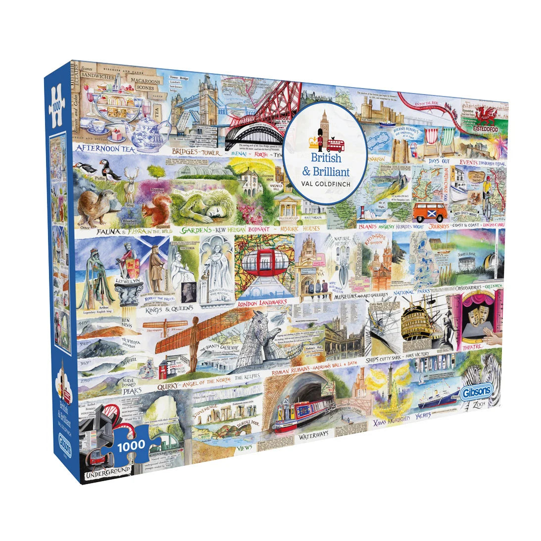Gibsons - British & Brilliant 1000 Piece Jigsaw Puzzle