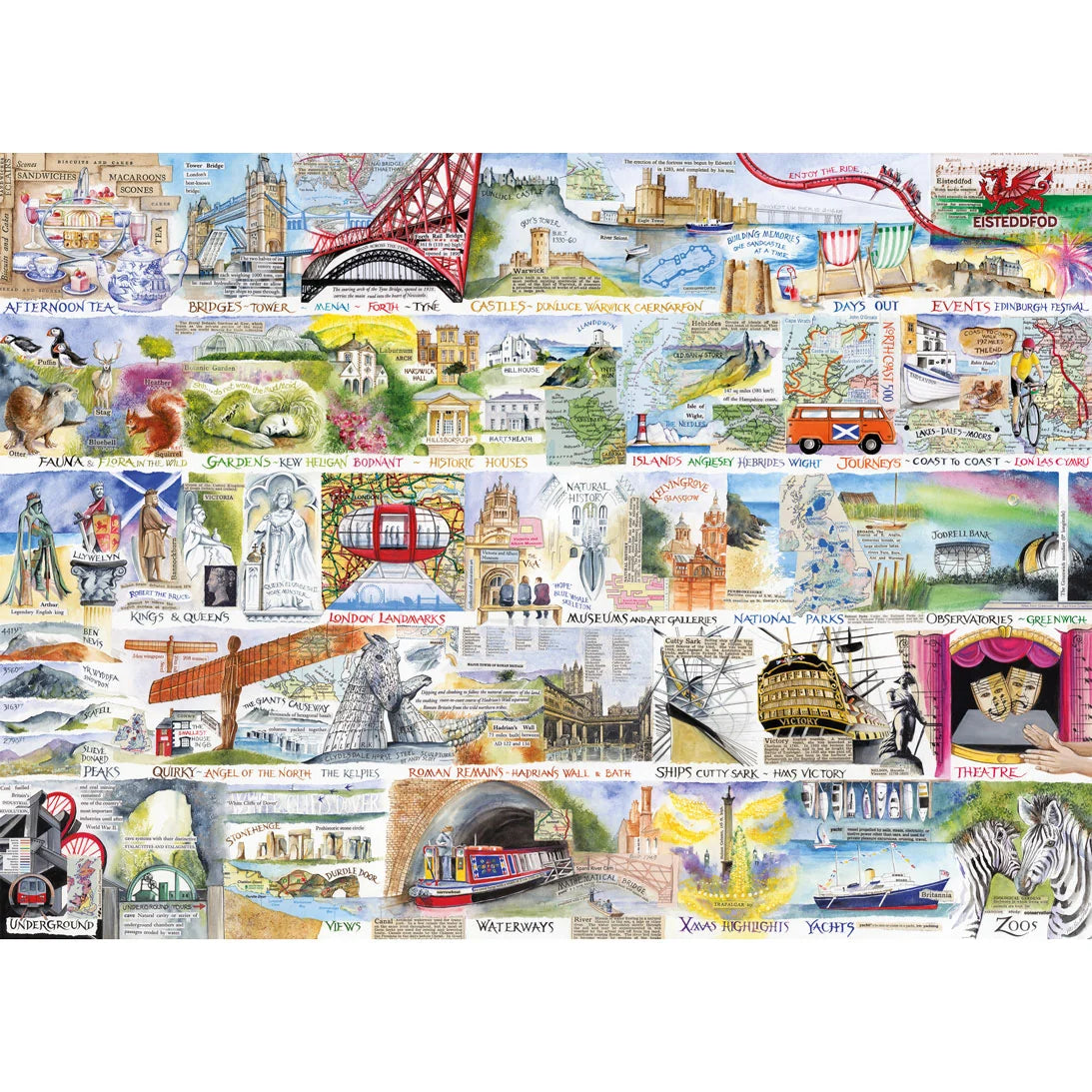 Gibsons - British & Brilliant 1000 Piece Jigsaw Puzzle