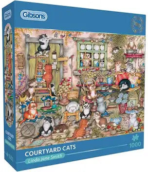 Gibson - Courtyard Cats 1000 Piece Jigsaw Puzzle