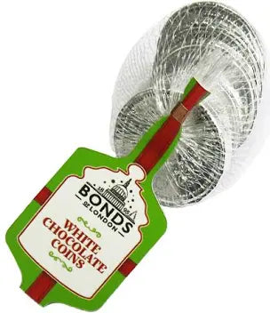 Bonds White Chocolate Coins 75g
