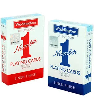 Waddingtons No 1 Blue & Red Playing Cards