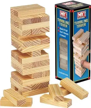 M.Y Traditional Games Wooden Tumbling Tower