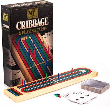 Cribbage Board And Playing Cards