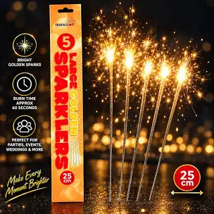 Galaxy Fireworks 10 Inch Golden Outdoor Sparklers
