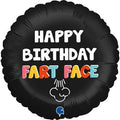 Menu Happy Birthday Fart Face 18inch Round P1