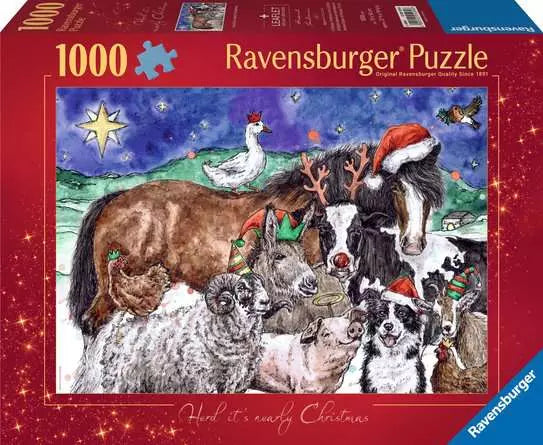 Ravensburger - Herd its Nearly Christmas 1000 Piece Jigsaw Puzzle