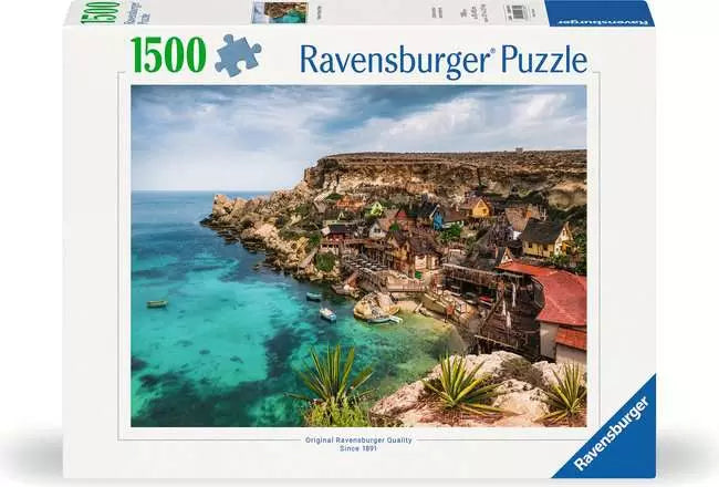 Ravensburger - Popeye Village, Malta 1500 Piece Jigsaw Puzzle