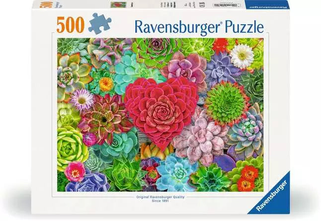 Ravensburger - Succulent Love 500 Piece Jigsaw Puzzle