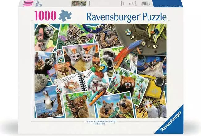 Ravensburger - A Travellers Animal Journey 1000 Piece Jigsaw Puzzle