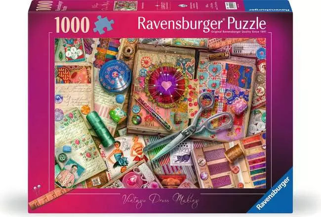 Ravensburger - Vintage Dressmaking 1000 Piece Jigsaw Puzzle