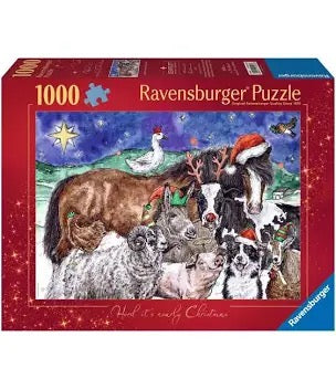 Ravensburger - Herd its Nearly Christmas 1000 Piece Jigsaw Puzzle image 0