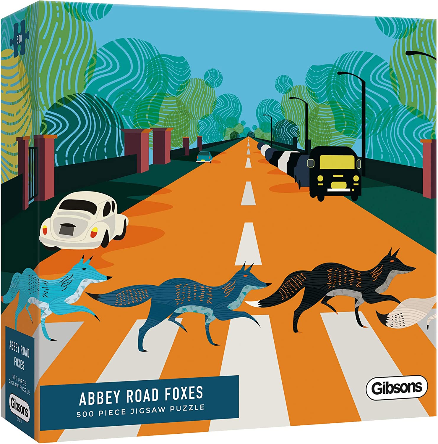 Gibson - Abbey Road Foxes 500 Piece Jigsaw Puzzle image 0