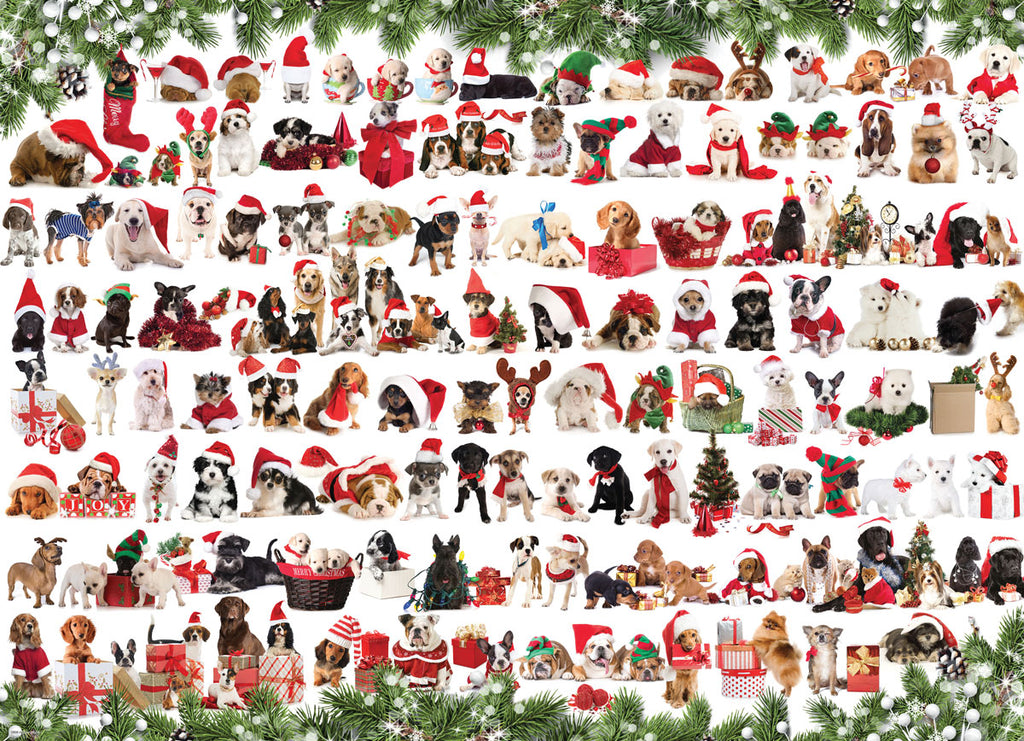 Eurographics - Holiday Dogs 1000 Piece Jigsaw Puzzle image 1