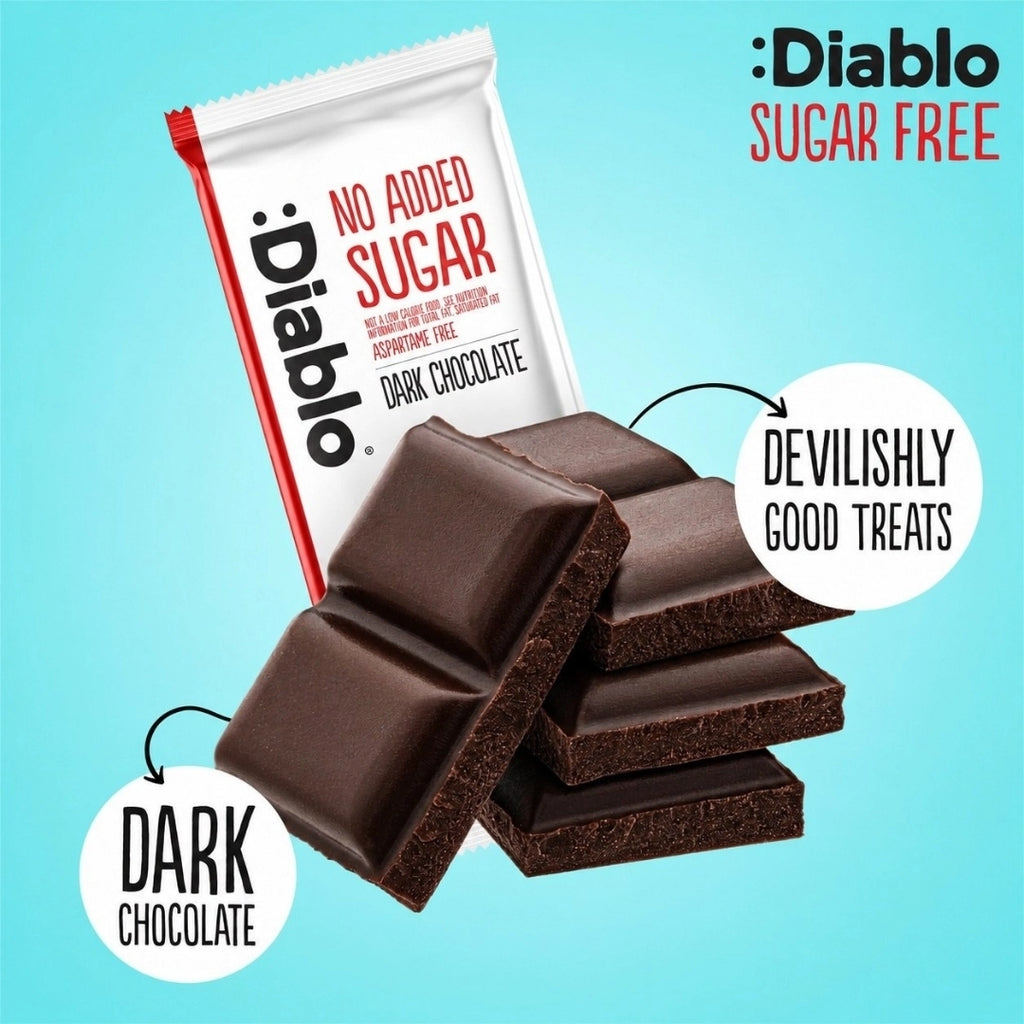 Diablo No Added Sugar Dark Chocolate - 85g