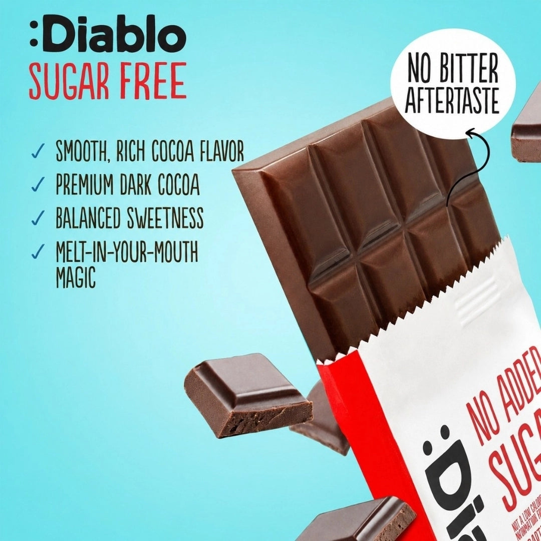 Diablo No Added Sugar Dark Chocolate - 85g