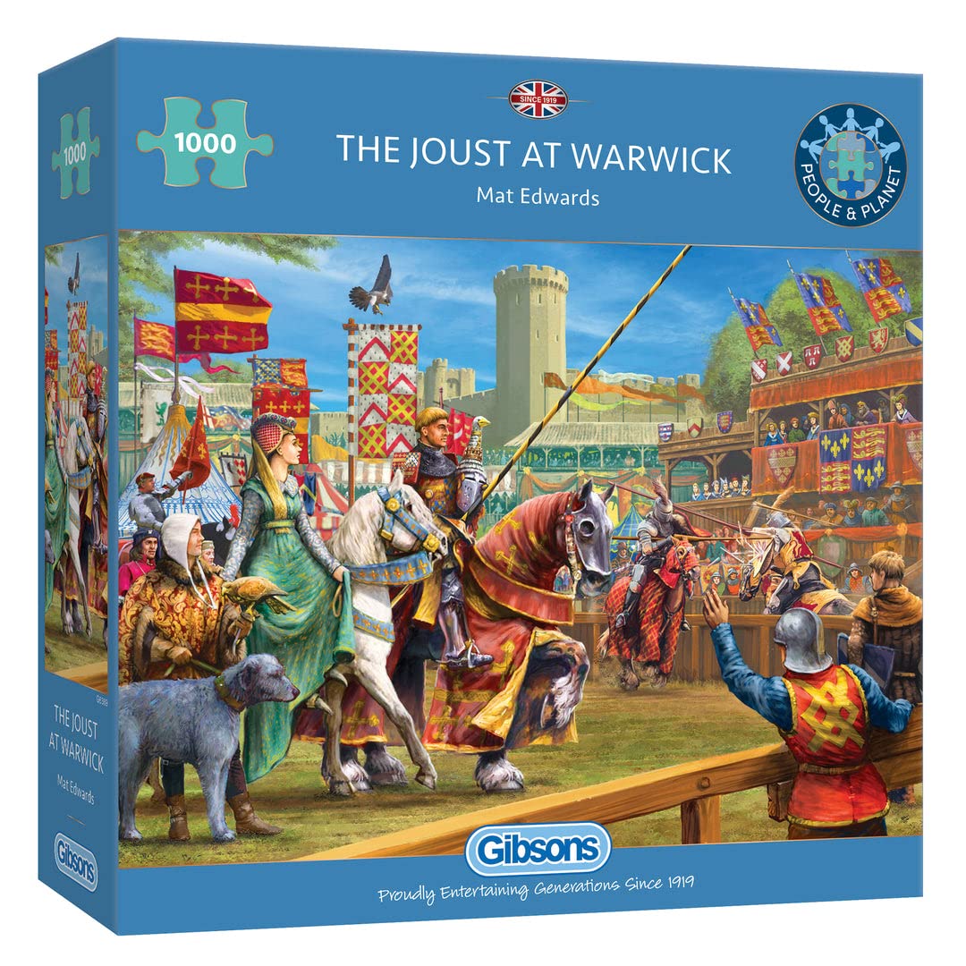 Gibson - The Joust at Warwick 1000 Piece Jigsaw Puzzle image 0