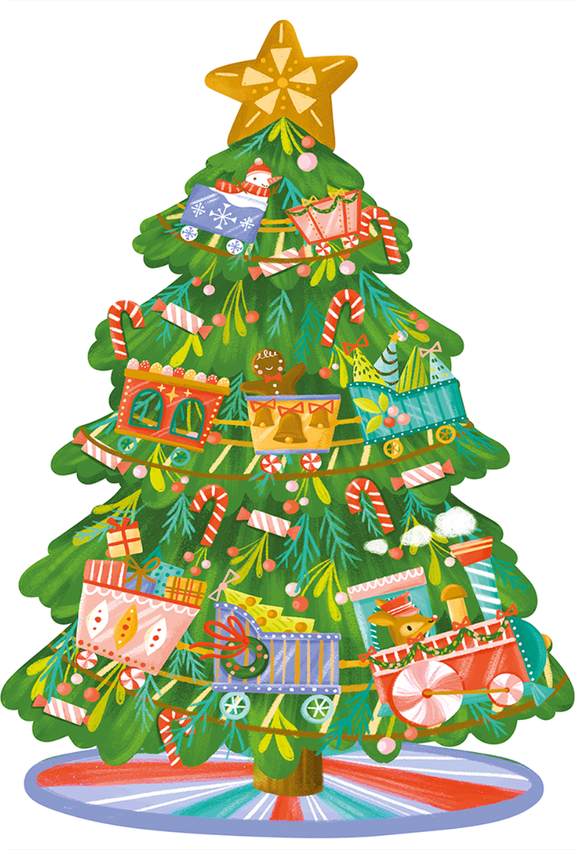 Christmas Train-ing Tree Cracker: 20 Pieces