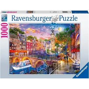 Ravensburger - Sunset Over Amsterdam 1000 Piece Jigsaw Puzzle image 0