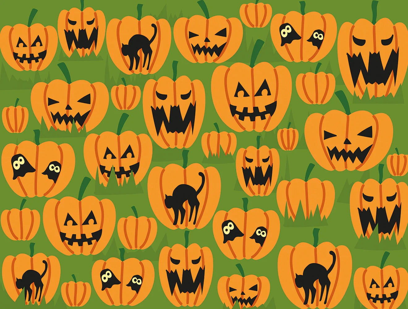 Halloween Pumpkins 1000 Piece Impossible Jigsaw Puzzle image 0
