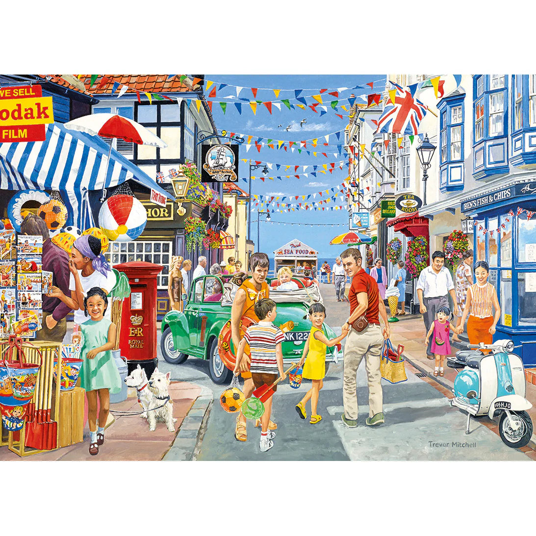 Gibson - Heading For The Beach 500XL Piece Jigsaw Puzzle image 1