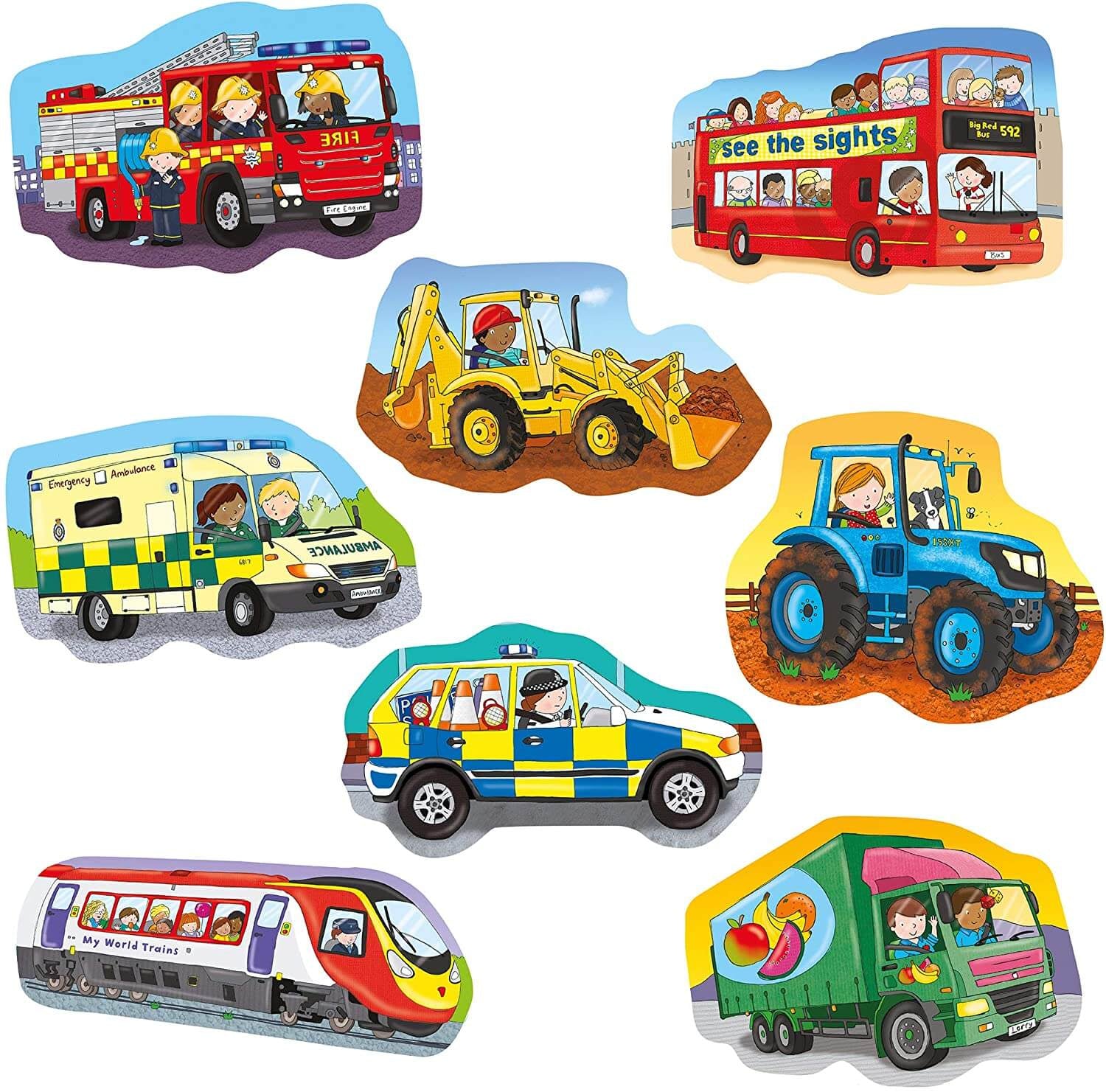 Gibson - Wheels 8 x 2 Piece Jigsaw Puzzles image 1