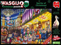 Wasgij - "Christmas" No.20 Spirit of Christmas! 2 x 1000 Piece Jigsaw Puzzle image 0