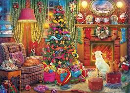 Gibson - Festive Fireside 1000 Piece Jigsaw Puzzle image 1